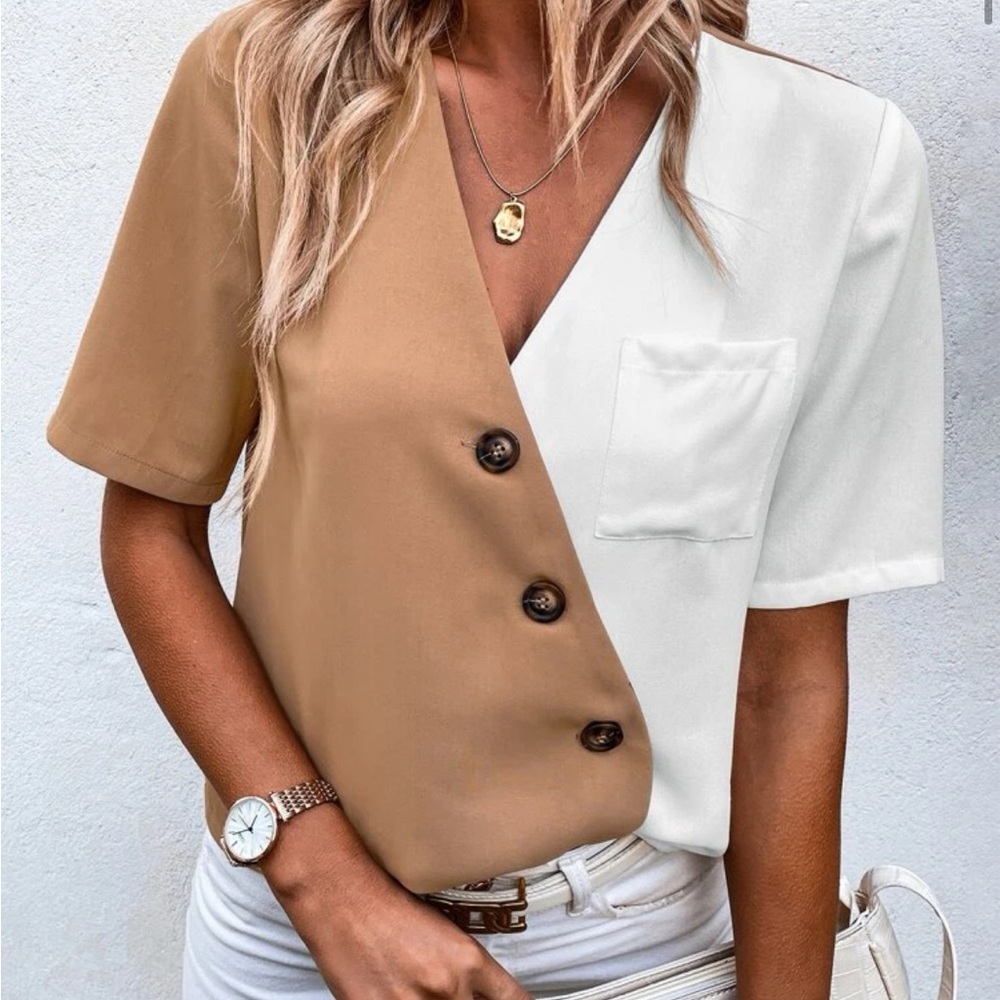 Color Block Blouse
